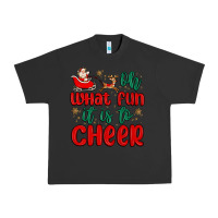 Pigment Black oh what fun it is to cheer Urban Heavy Tee - MaliasSmallBusiness