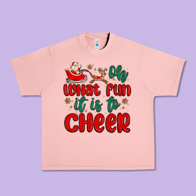 Oh What Fun It Is To Cheer Urban Heavy Tee Designed By Maliassmallbusiness