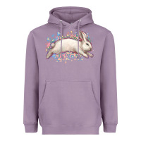 Lavender Easter Bunny leopard Easter Day Heavyweight Hoodie - HowdyJamesFarm