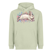 Matcha Easter Bunny leopard Easter Day Heavyweight Hoodie - HowdyJamesFarm