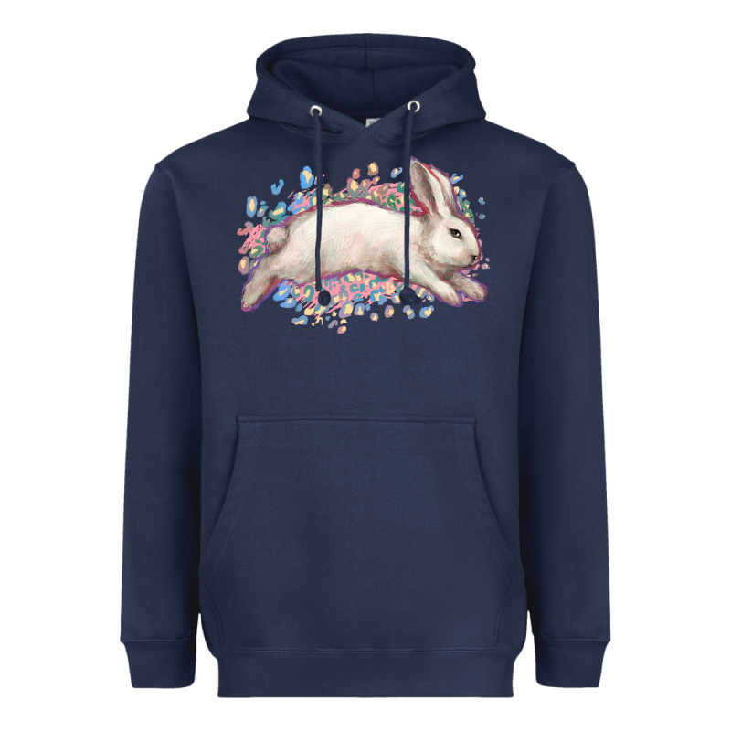 Easter Bunny Leopard Easter Day Heavyweight Hoodie by HowdyJamesFarm | Teevron