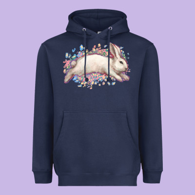 Easter Bunny Leopard Easter Day Heavyweight Hoodie Designed By Howdyjamesfarm
