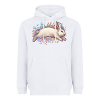 White Easter Bunny leopard Easter Day Heavyweight Hoodie - HowdyJamesFarm