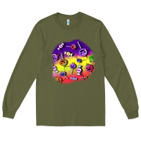 Army Green halloween candy  patches Long Sleeve Tee - BundleAndBundleShop