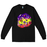 Black halloween candy  patches Long Sleeve Tee - BundleAndBundleShop