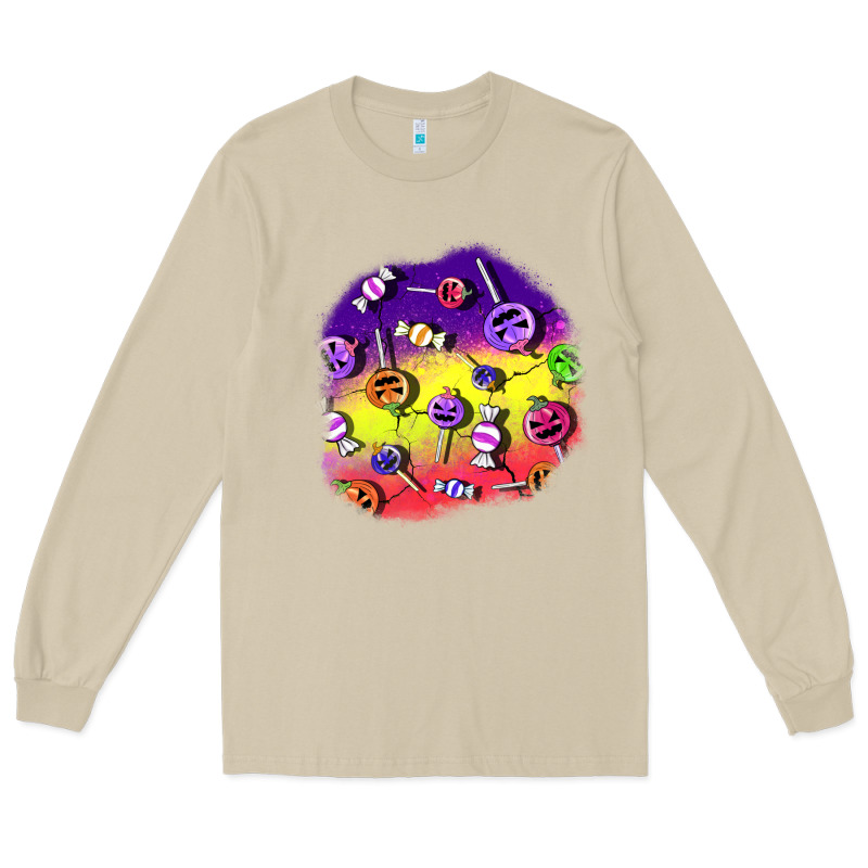 Halloween Candy  Patches Long Sleeve Tee by BundleAndBundleShop | Teevron
