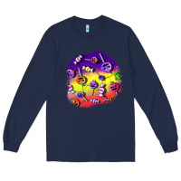 Navy halloween candy  patches Long Sleeve Tee - BundleAndBundleShop