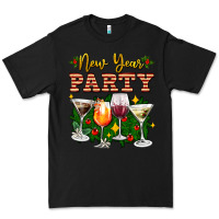 Black new year party christmas coctail Premium Tee - AdoDesignShop