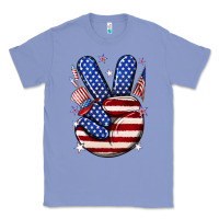 Colony Blue peace 4th july Classic Tee - NancyCooperArtShop