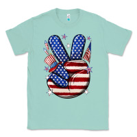 Seafoam peace 4th july Classic Tee - NancyCooperArtShop