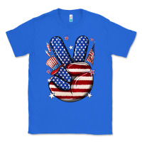 True Royal peace 4th july Classic Tee - NancyCooperArtShop