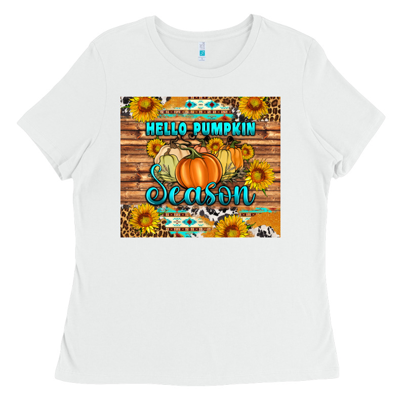Hello Pumpkin Season Tumbler Ladies Tee by Artiststas | Teevron