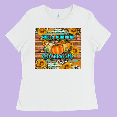 Hello Pumpkin Season Tumbler Ladies Tee Designed By Artiststas