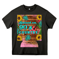 Asphalt raised 90's country guitar cactus sunflower's 12 oz can cooler (regula Heavy Core Tee - Artiststas