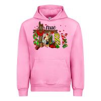 Fuchsia Pink True Story Holy Family Urban Hoodie - FaDigitalArtStudio