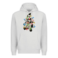 Dove Grey christmas cow gnome Premium Hoodie - CowGirlArtShop