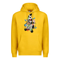 Lemon christmas cow gnome Premium Hoodie - CowGirlArtShop