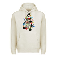 Oatmeal Heather christmas cow gnome Premium Hoodie - CowGirlArtShop