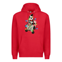 Red christmas cow gnome Premium Hoodie - CowGirlArtShop