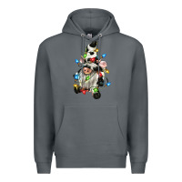 Rock christmas cow gnome Premium Hoodie - CowGirlArtShop