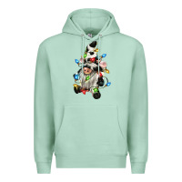 Seafoam christmas cow gnome Premium Hoodie - CowGirlArtShop