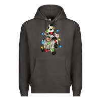 Smoke christmas cow gnome Premium Hoodie - CowGirlArtShop