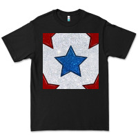 Black Glitter 4th Of July Seamless Pattern Premium Tee - BundleAndBundleShop
