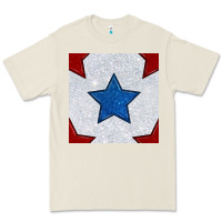 Bone Glitter 4th Of July Seamless Pattern Premium Tee - BundleAndBundleShop