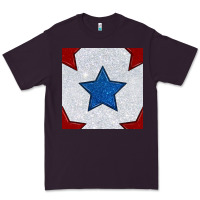 Plum Glitter 4th Of July Seamless Pattern Premium Tee - BundleAndBundleShop