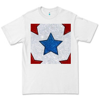 White Glitter 4th Of July Seamless Pattern Premium Tee - BundleAndBundleShop