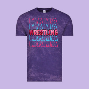 Wrestling Mama Vintage Tee Designed By Maliassmallbusiness