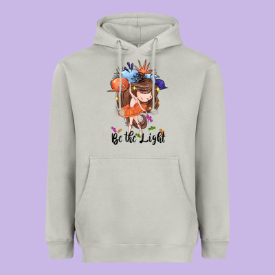 Be The Light Heavyweight Hoodie Designed By Cowgirlartshop