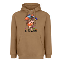 Toasted Coconut Be the light Heavyweight Hoodie - CowGirlArtShop