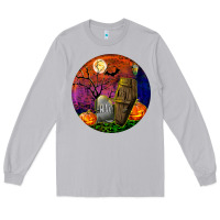 Moon Dust halloween round Long Sleeve Tee - BundleAndBundleShop