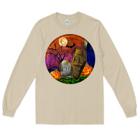 Mushroom halloween round Long Sleeve Tee - BundleAndBundleShop