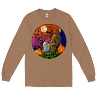 Toasted Coconut halloween round Long Sleeve Tee - BundleAndBundleShop