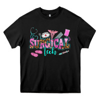 Black surgical tech Heavy Core Tee - AdoDesignShop