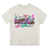 Cream surgical tech Heavy Core Tee - AdoDesignShop
