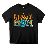 Black blessed mom with gemstone Heavy Core Tee - AdoDesignShop