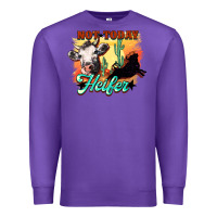 Purple Not today Heifer Premium Sweatshirt - HowdyJamesFarm