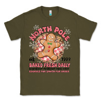 Army Green north pole baked fresh daily Classic Tee - MaliasSmallBusiness