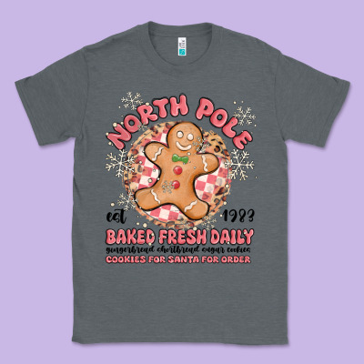 North Pole Baked Fresh Daily Classic Tee Designed By Maliassmallbusiness