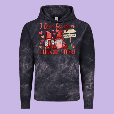 I Love Being A Lunch Lady Vintage Hoodie Designed By Maliassmallbusiness