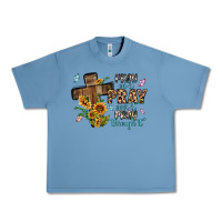 Pebble Blue pray on it pray over it pray through it Urban Heavy Tee - MaliasSmallBusiness