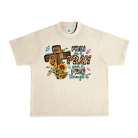 Sandshell pray on it pray over it pray through it Urban Heavy Tee - MaliasSmallBusiness