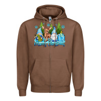 Chestnut merry christmas gnomes Zipper Hoodie - texasbilliewilder