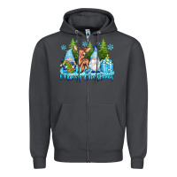 Smoke merry christmas gnomes Zipper Hoodie - texasbilliewilder