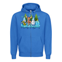 True Royal merry christmas gnomes Zipper Hoodie - texasbilliewilder