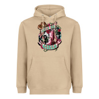 Mushroom Let's go Girl's Cowboy boots Heavyweight Hoodie - HowdyJamesFarm