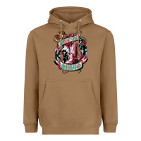 Toasted Coconut Let's go Girl's Cowboy boots Heavyweight Hoodie - HowdyJamesFarm